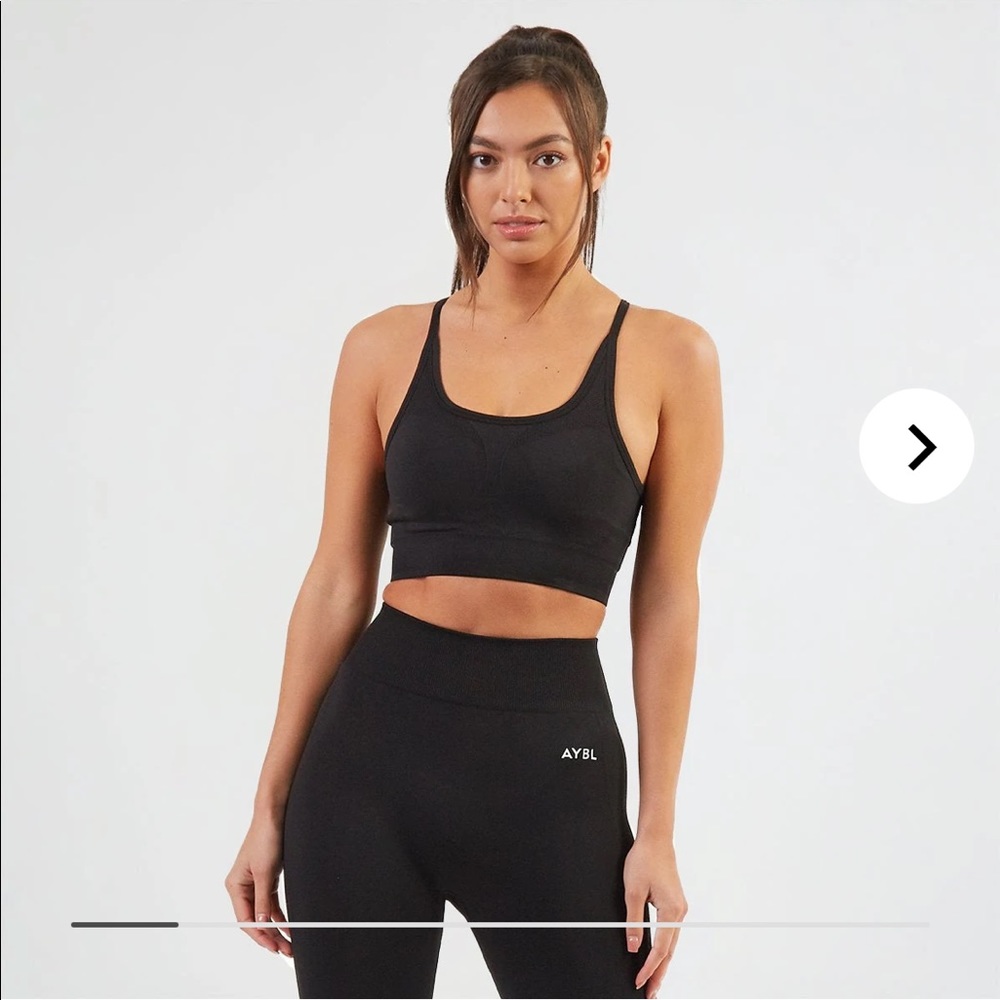 aybl • jet black motion seamless bra